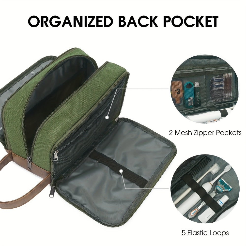 Travel Toiletry Bag – Canvas, Large Capacity, for Travel – detail view 10
