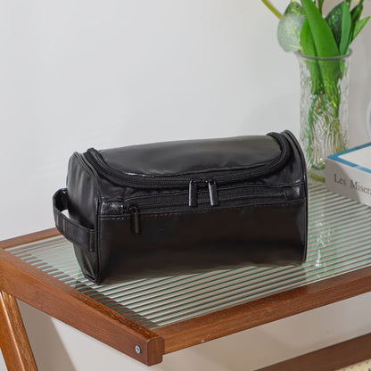 Travel Toiletry Bag – PU Leather, Large Capacity, Waterproof, for Travel & Everyday Use – alternate view
