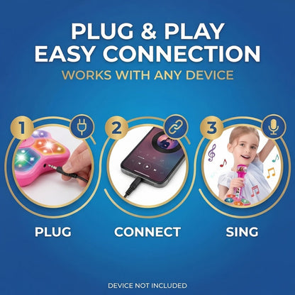 Toy Microphone with Stand, Lightweight Amplified Singing Toy for Kids detail image - detail view 12