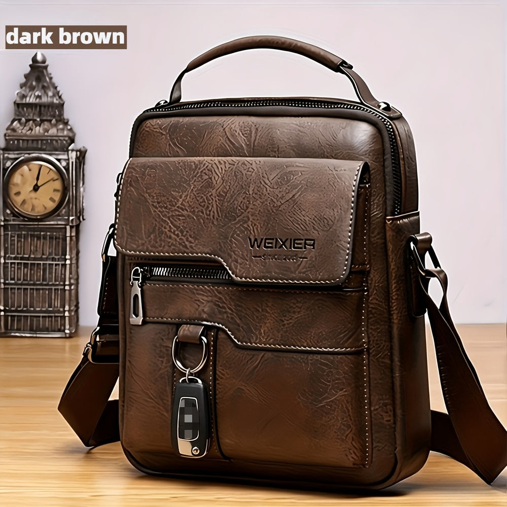 Travel Backpack – Genuine Leather, Large Capacity, Adjustable Strap, for Travel & Work – detail view 14