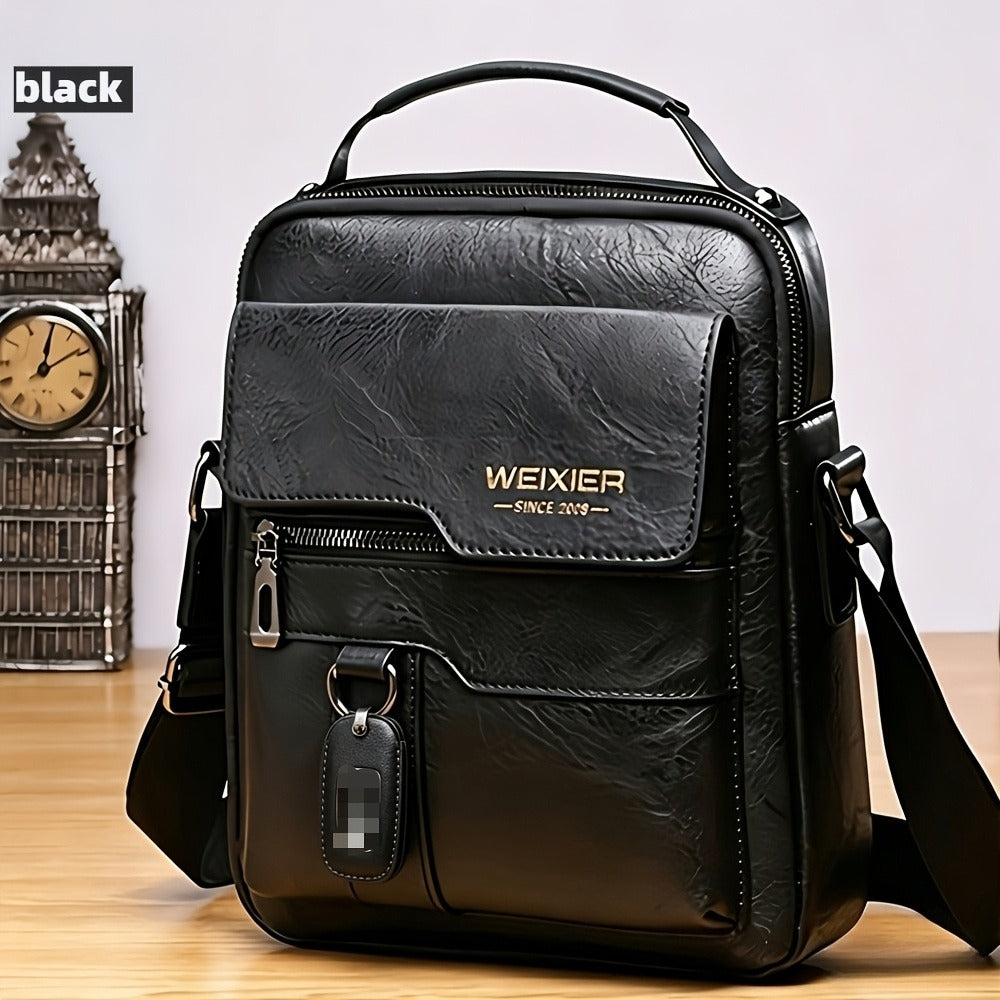 Travel Backpack – Genuine Leather, Large Capacity, Adjustable Strap, for Travel & Work – detail view 2