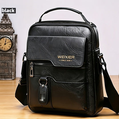 Travel Backpack – Genuine Leather, Large Capacity, Adjustable Strap, for Travel & Work – detail view 2