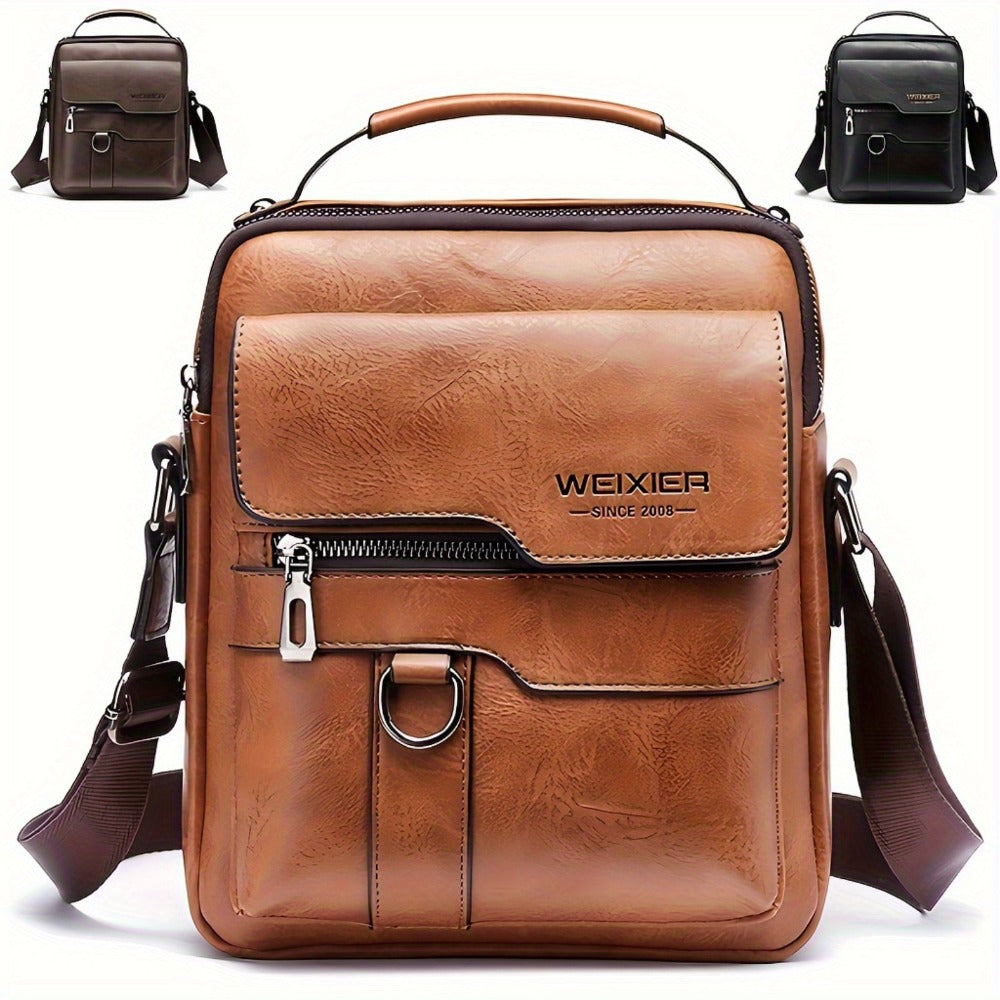 Travel Backpack – Genuine Leather, Large Capacity, Adjustable Strap, for Travel & Work – detail view 8