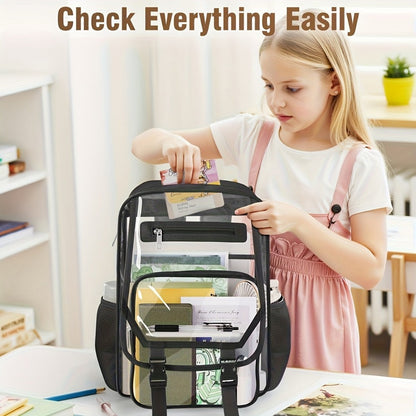Travel Backpack – PVC, Clear, Transparent, Large Capacity – detail view 14