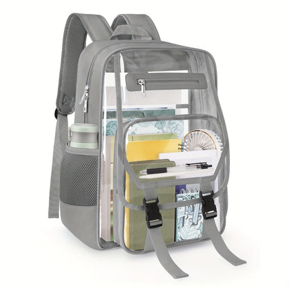 Travel Backpack – PVC, Clear, Transparent, Large Capacity – detail view 8
