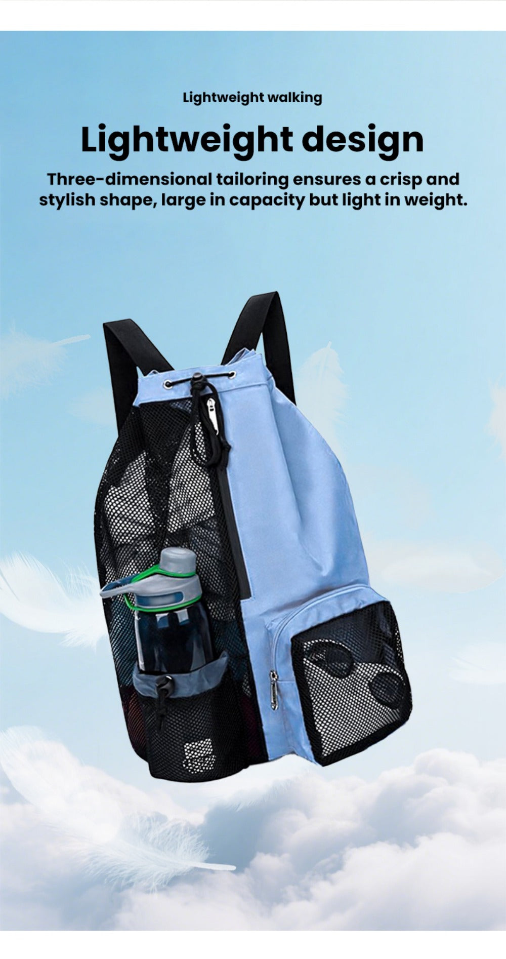 Travel Backpack – 25L, Nylon, Foldable, Lightweight – detail view 16