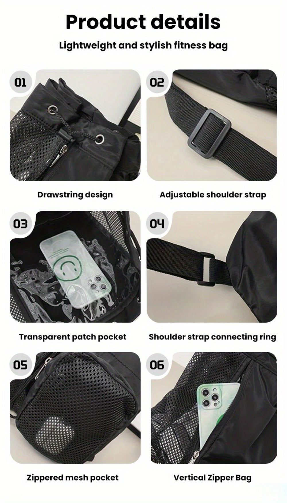 Travel Backpack – 25L, Nylon, Foldable, Lightweight – detail view 19