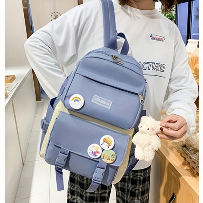 Travel Backpack – 4-Piece, Canvas, Large Capacity, for Travel & School – detail view 15