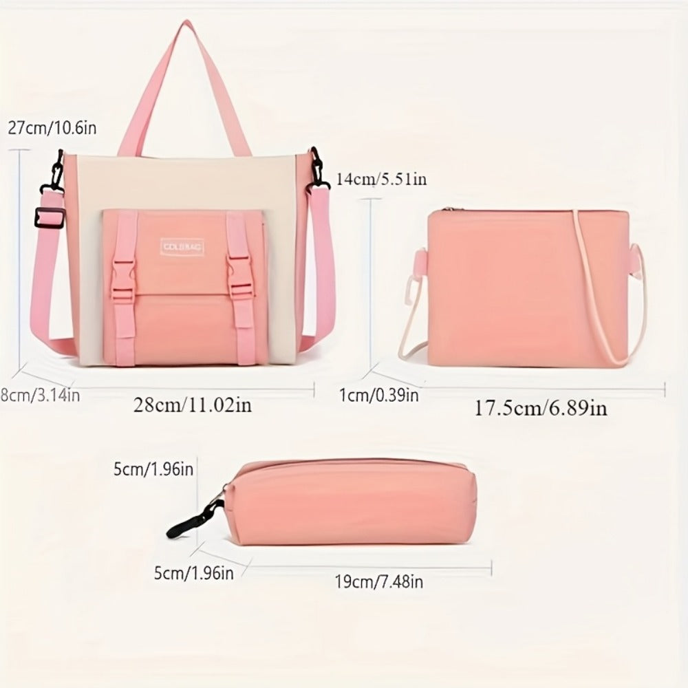 Travel Backpack – 4-Piece, Canvas, Large Capacity, for Travel & School – detail view 11