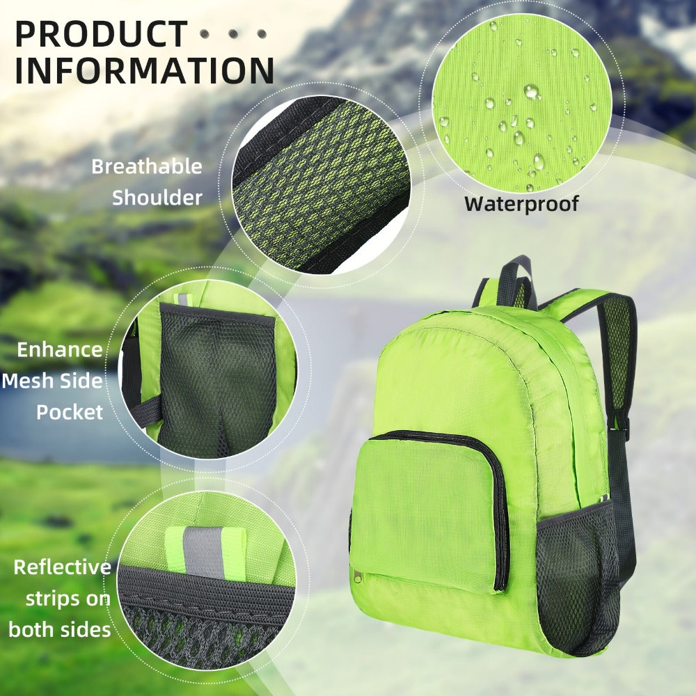 Travel Backpack – 40 Pack, 17 Inch, Foldable, for Travel & School – detail view 4