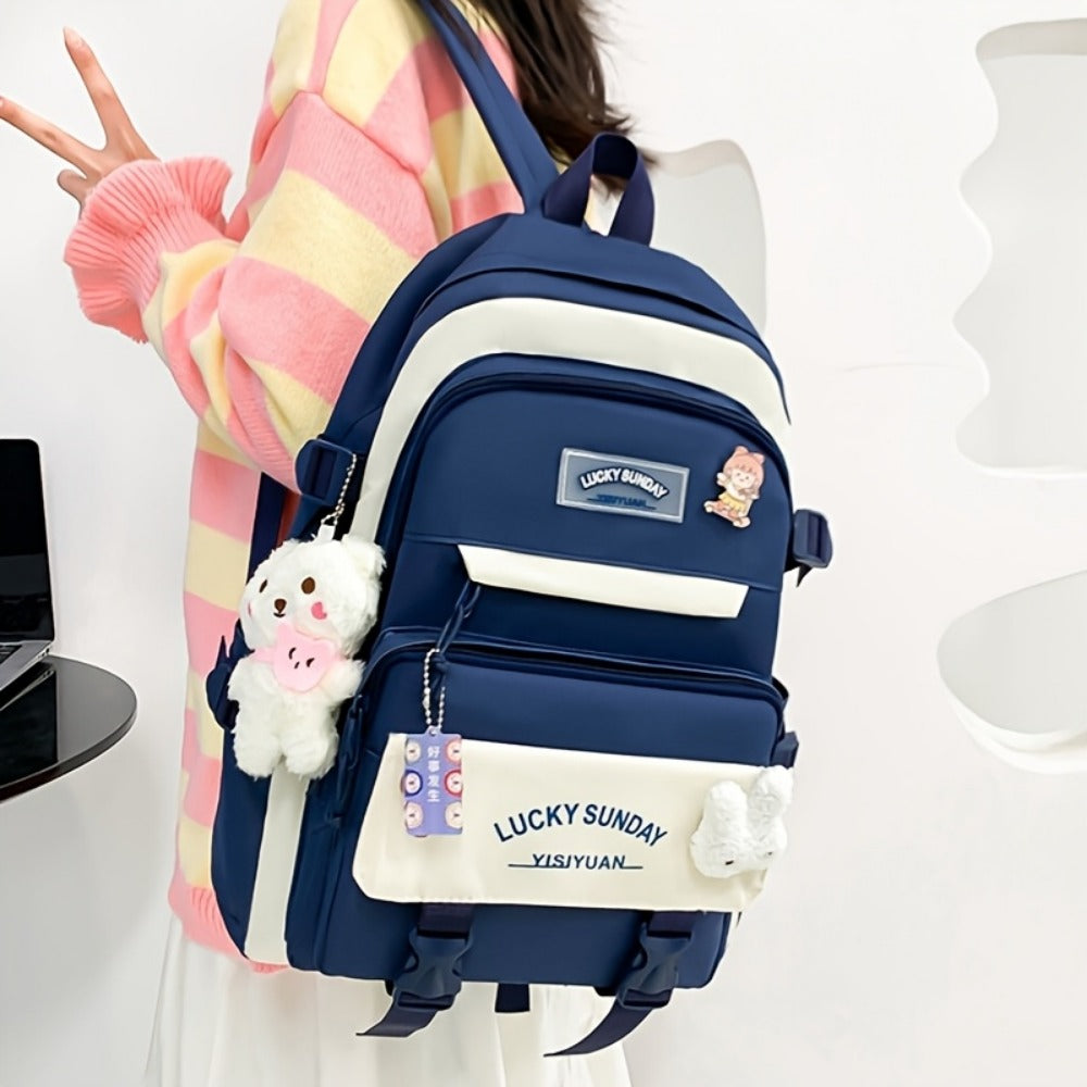 Travel Backpack – 5-Piece, Large Capacity, Lightweight, for Travel & School – detail view 24
