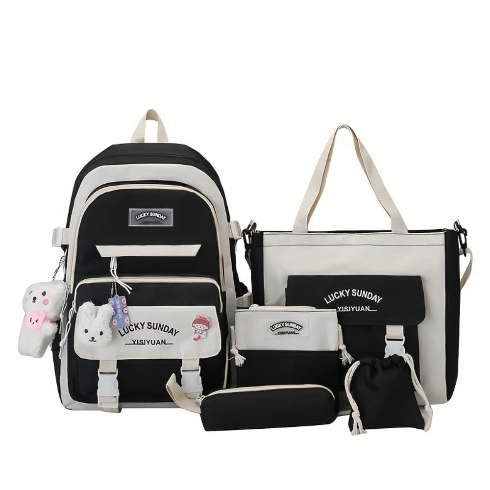Travel Backpack – 5-Piece, Large Capacity, Lightweight, for Travel & School – detail view 30