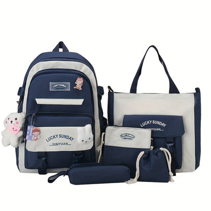 Travel Backpack – 5-Piece, Large Capacity, Lightweight, for Travel & School – detail view 33