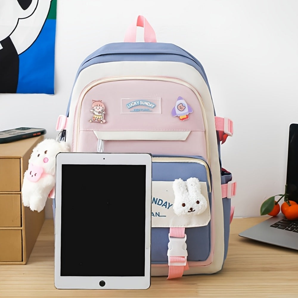 Travel Backpack – 5-Piece, Large Capacity, Lightweight, for Travel & School – detail view 11