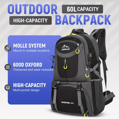 Travel Backpack – 60L, Large Capacity, Waterproof, for Travel & Work – detail view 16
