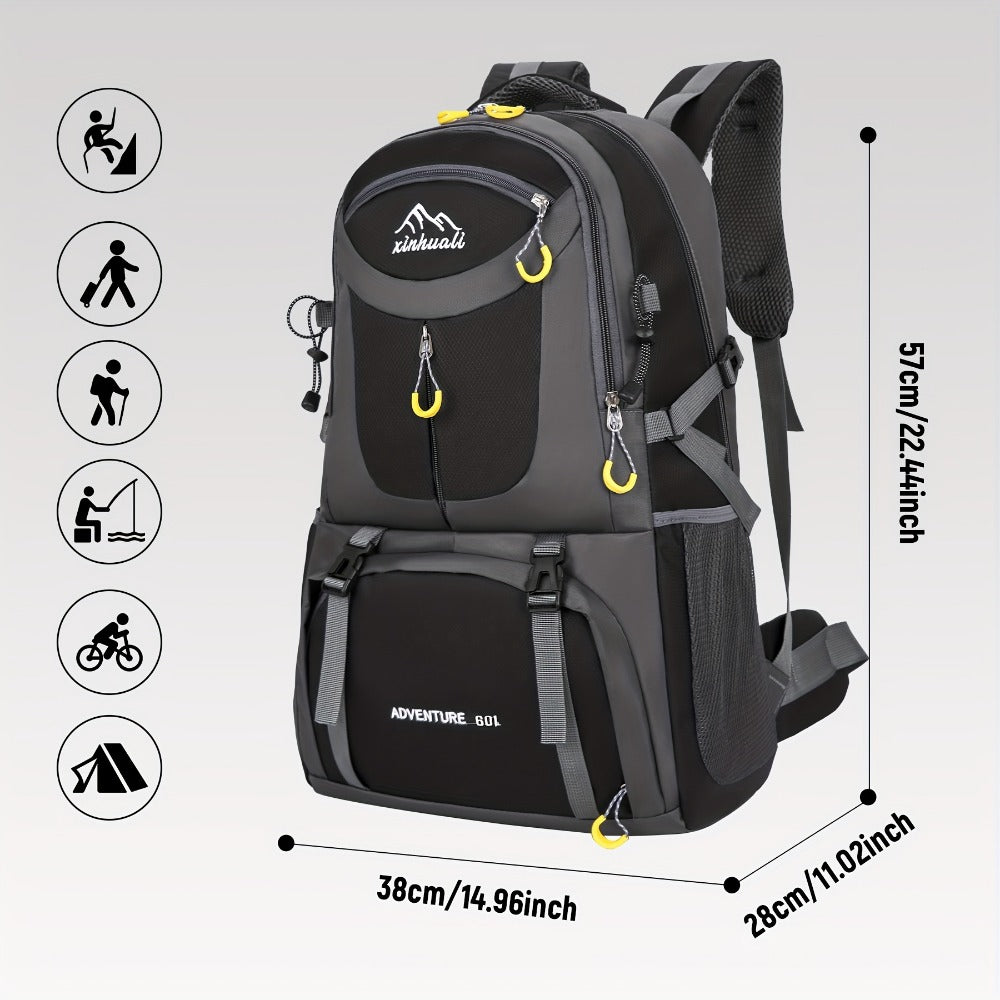 Travel Backpack – 60L, Large Capacity, Waterproof, for Travel & Work – detail view 23
