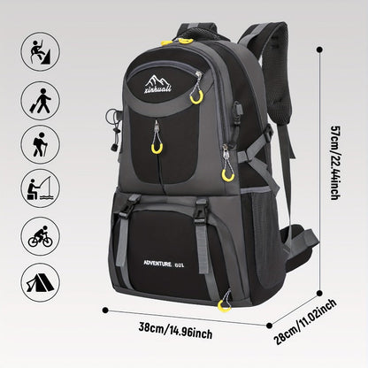 Travel Backpack – 60L, Large Capacity, Waterproof, for Travel & Work – detail view 23