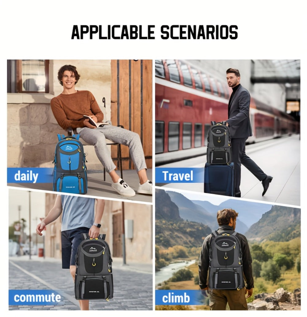 Travel Backpack – 60L, Large Capacity, Waterproof, for Travel & Work – detail view 32