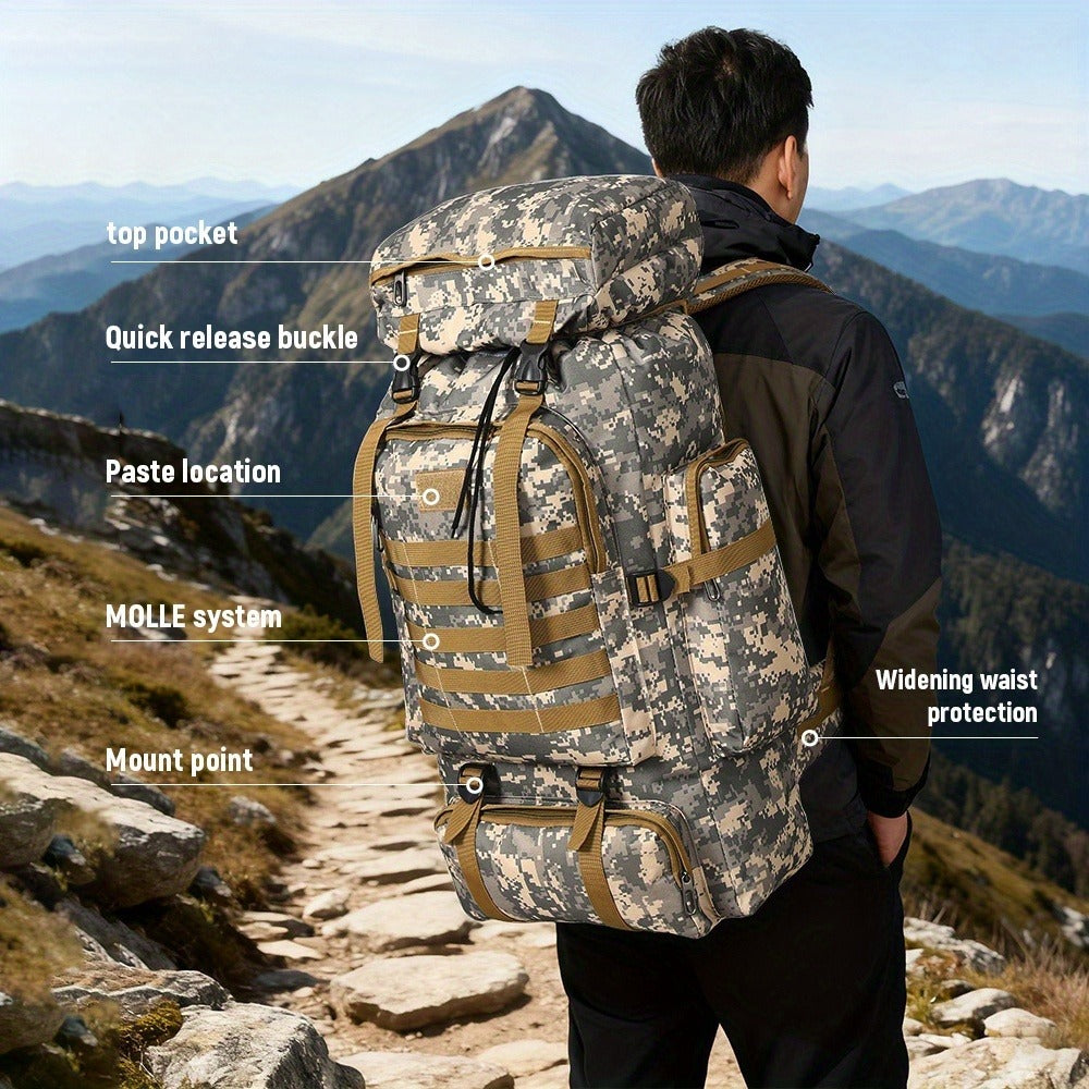 Travel Backpack – 80L, 80l Tactical Molle System Multi – detail view 17