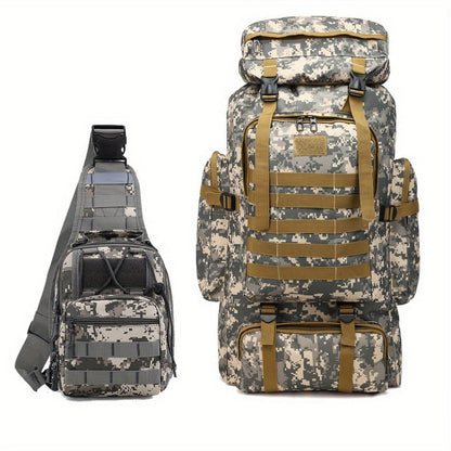 Travel Backpack – 80L, 80l Tactical Molle System Multi – detail view 24