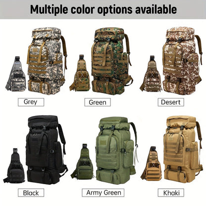 Travel Backpack – 80L, 80l Tactical Molle System Multi – detail view 25
