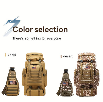 Travel Backpack – 80L, 80l Tactical Molle System Multi – detail view 36