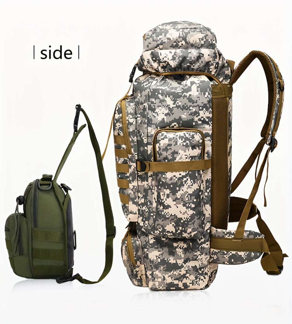 Travel Backpack – 80L, 80l Tactical Molle System Multi – detail view 40
