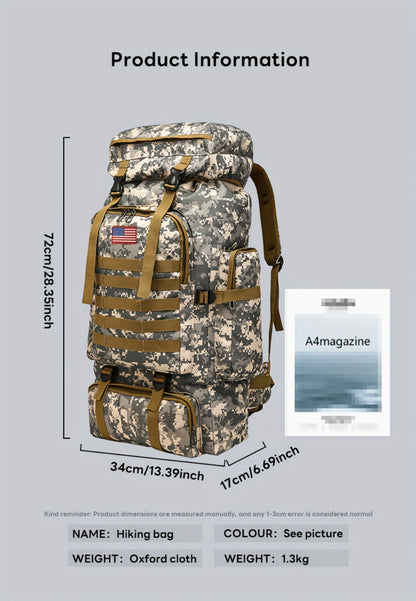Travel Backpack – 80L, 80l Tactical Molle System Multi – detail view 41