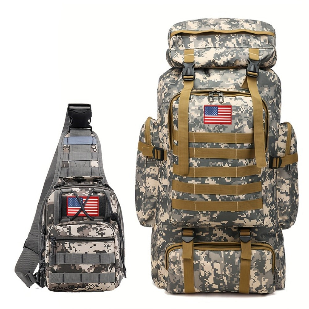 Travel Backpack – 80L, 80l Tactical Molle System Multi – detail view 43