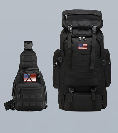 Travel Backpack – 80L, 80l Tactical Molle System Multi – detail view 49