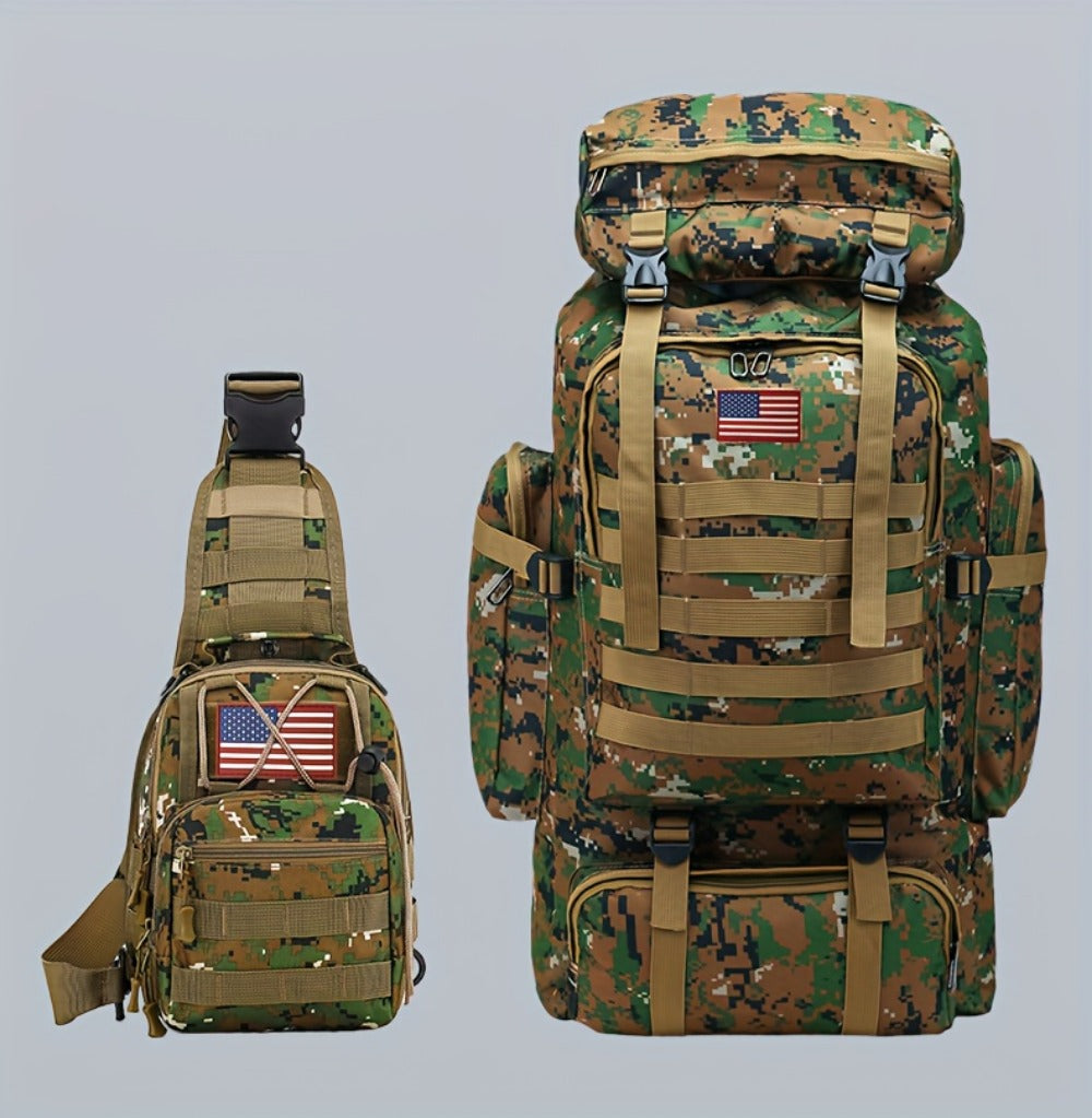 Travel Backpack – 80L, 80l Tactical Molle System Multi – detail view 50