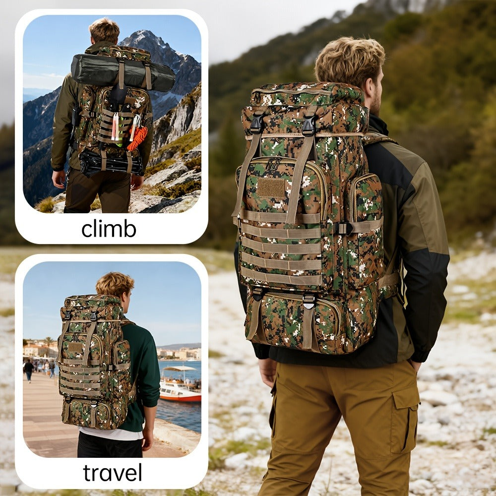 Travel Backpack – 80L, 80l Tactical Molle System Multi – detail view 13