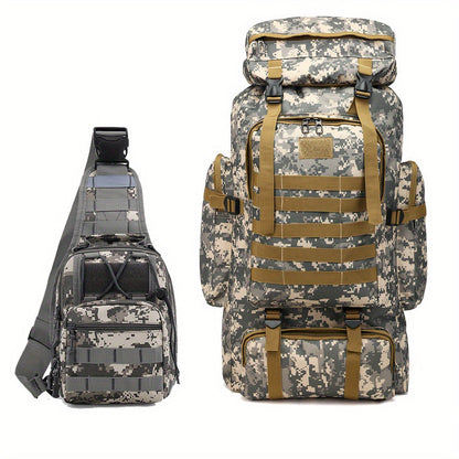 Travel Backpack – 80L, 80l Tactical Molle System Multi – detail view 55