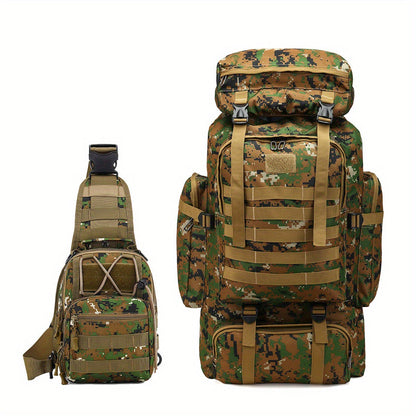 Travel Backpack – 80L, 80l Tactical Molle System Multi – detail view 5