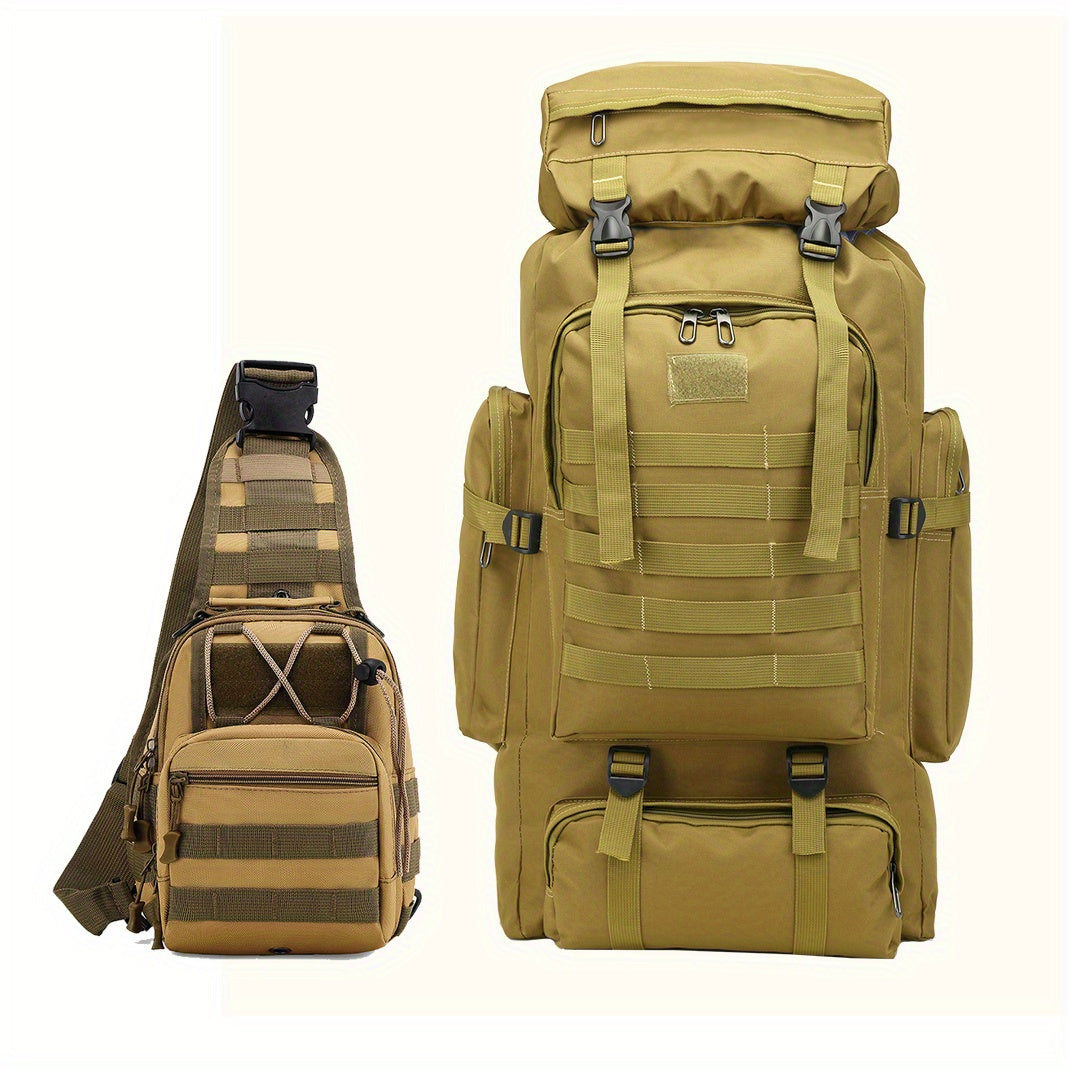 Travel Backpack – 80L, 80l Tactical Molle System Multi – detail view 7