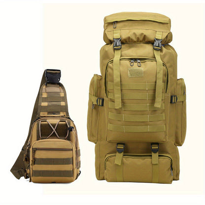 Travel Backpack – 80L, 80l Tactical Molle System Multi – detail view 7