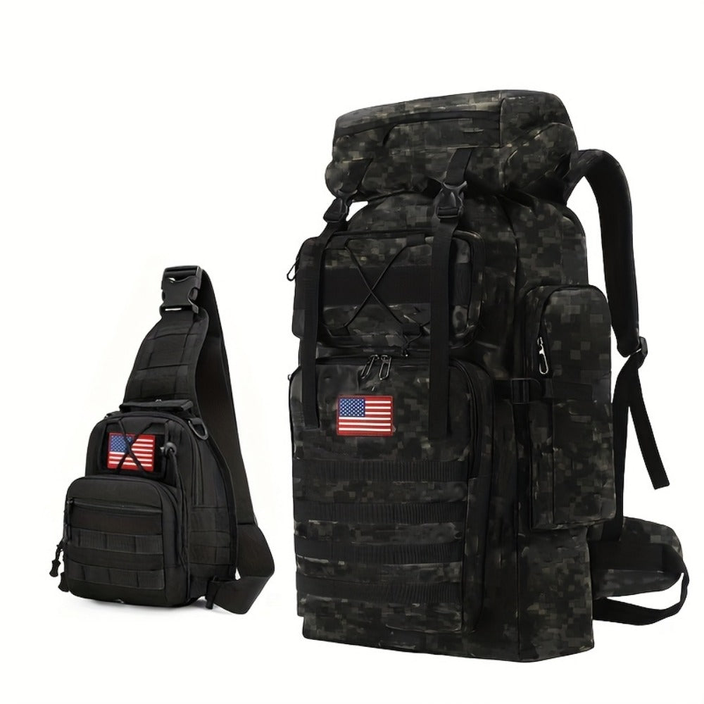 Travel Backpack – 80L, Large Capacity, Multi-Pocket – detail view 17