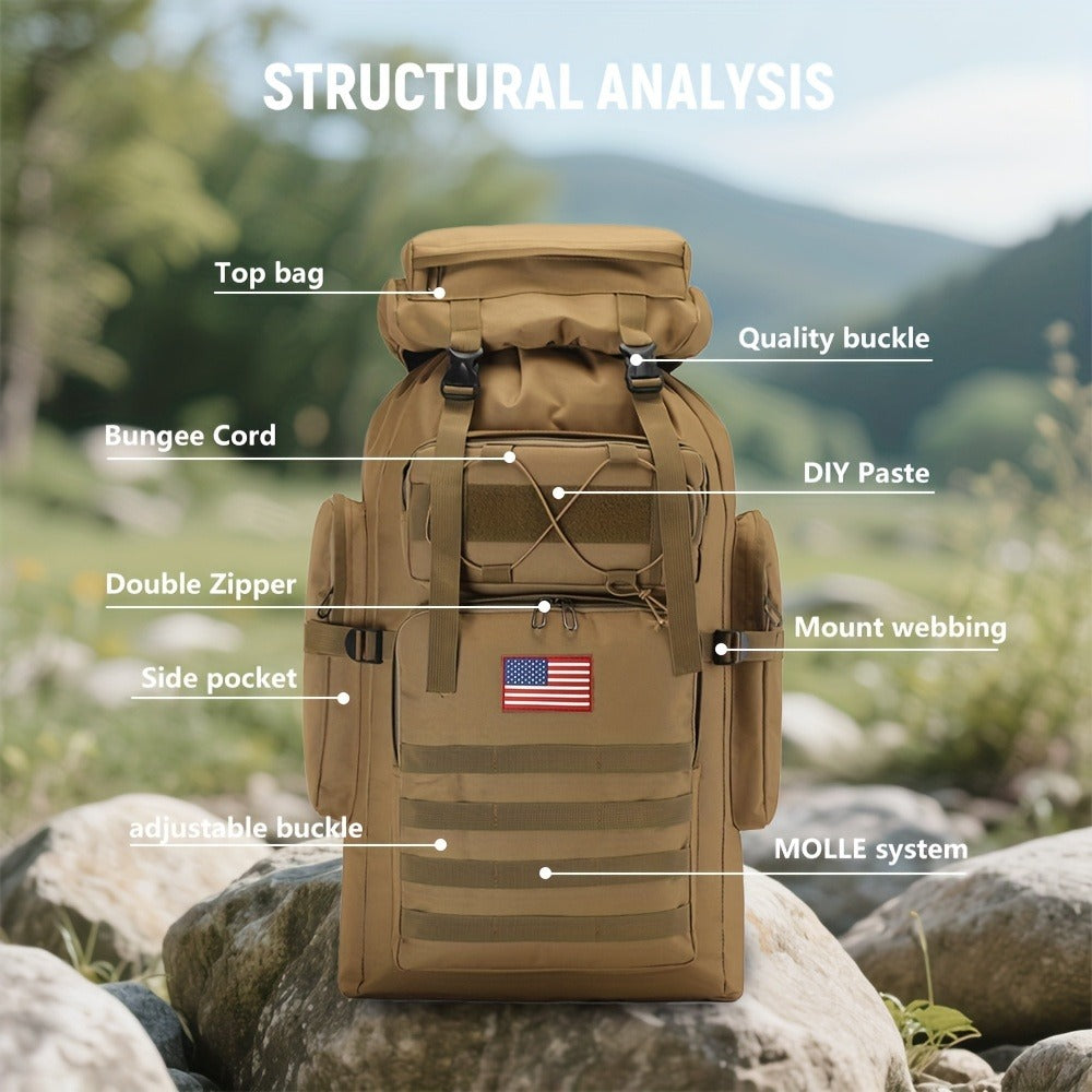 Travel Backpack – 80L, Large Capacity, Multi-Pocket – detail view 18