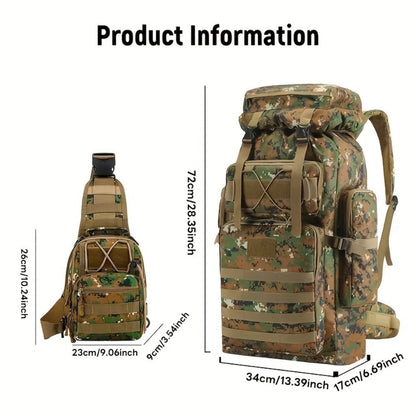 Travel Backpack – 80L, Large Capacity, Multi-Pocket – detail view 24