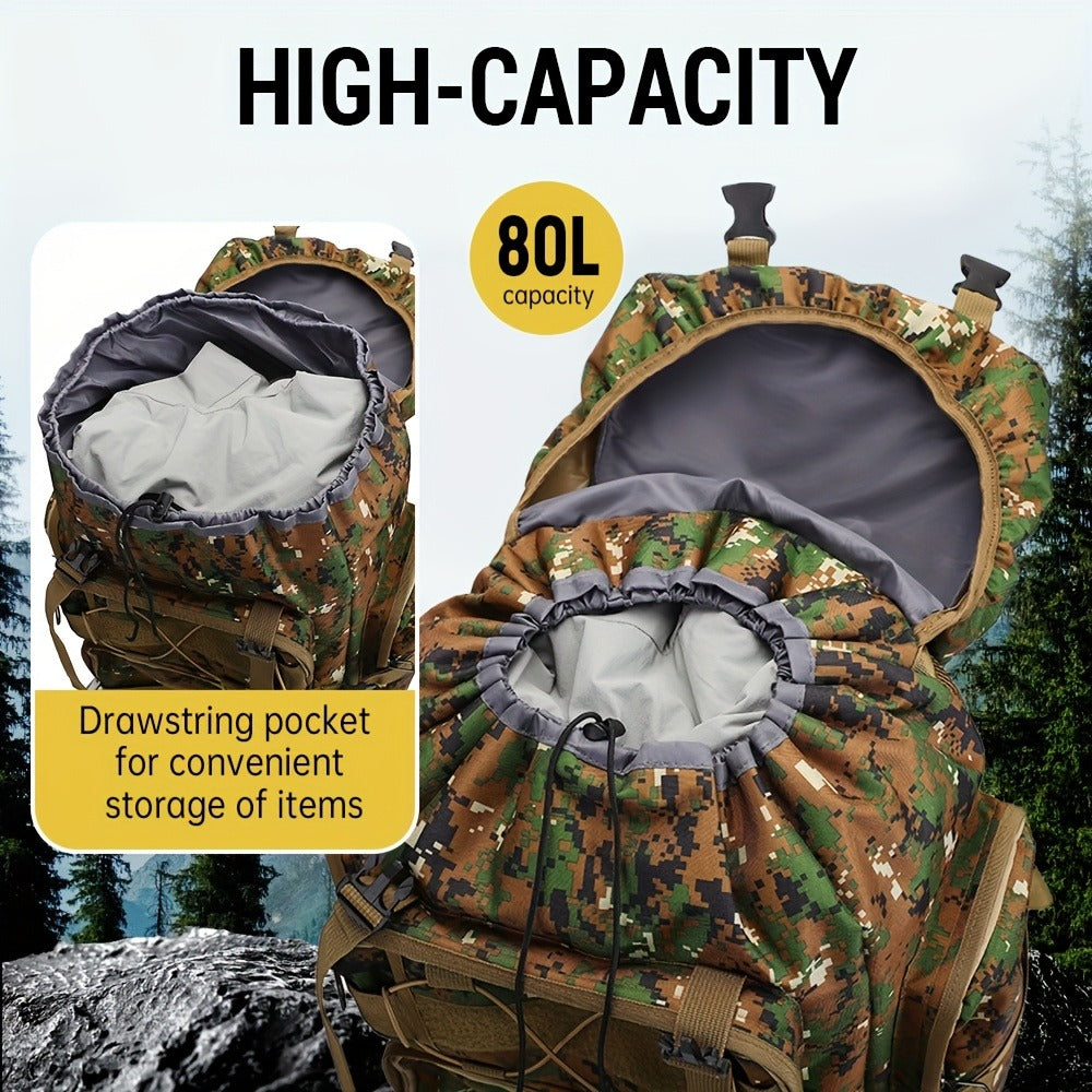 Travel Backpack – 80L, Large Capacity, Multi-Pocket – detail view 28