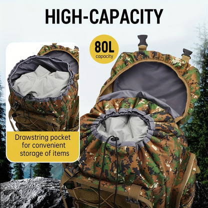 Travel Backpack – 80L, Large Capacity, Multi-Pocket – detail view 28