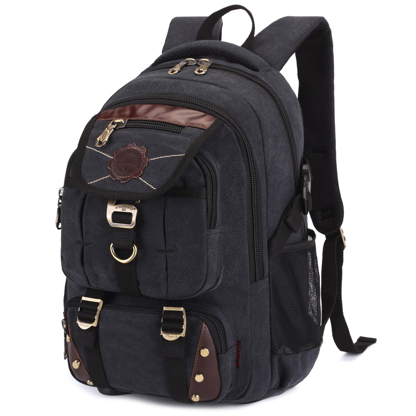 Travel Backpack – Canvas, Large Capacity, for Travel & School – alternate view