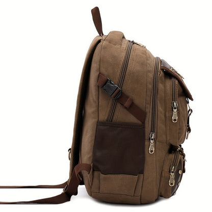 Travel Backpack – Canvas, Large Capacity, for Travel & School – detail view 7
