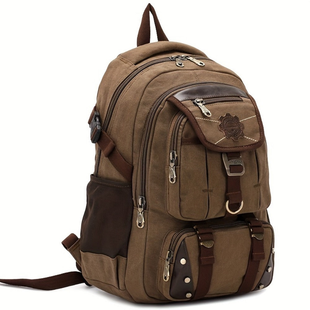 Travel Backpack – Canvas, Large Capacity, for Travel & School – detail view 9