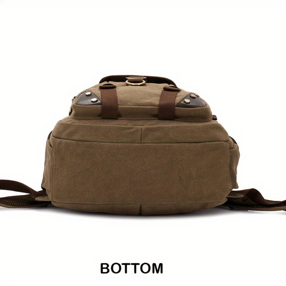 Travel Backpack – Canvas, Large Capacity, for Travel & School – detail view 10