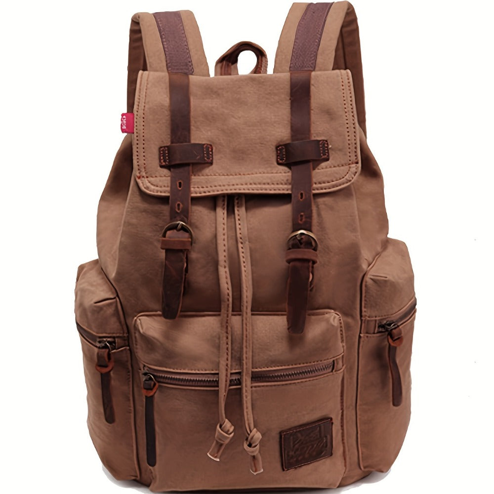 Travel Backpack – Canvas, Lightweight, Multi-Pocket, for Travel & Work – detail view 7