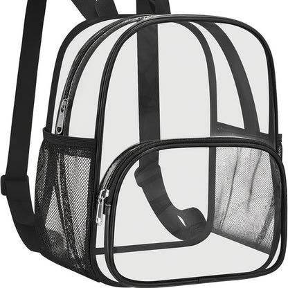 Travel Backpack – Clear, Transparent, Adjustable Strap, for Travel & Work – detail view 5