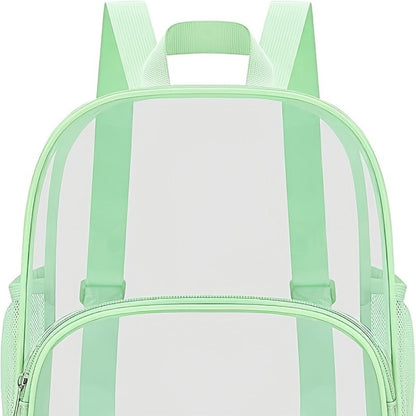 Travel Backpack – Clear, Transparent, Adjustable Strap, for Travel & Work – detail view 6