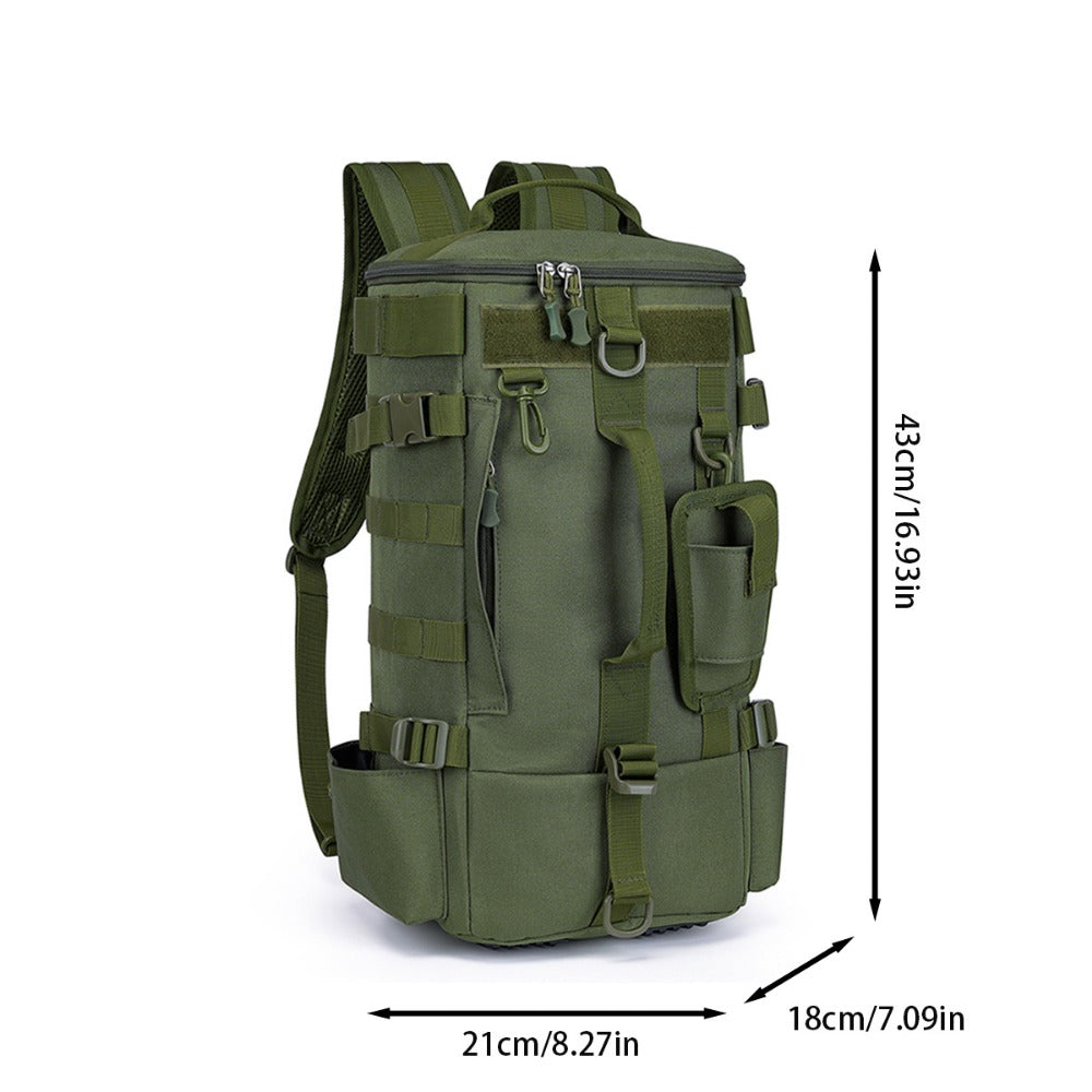 Travel Backpack – Convertible, Fishing Lure Compartment Dry Wet – detail view 7