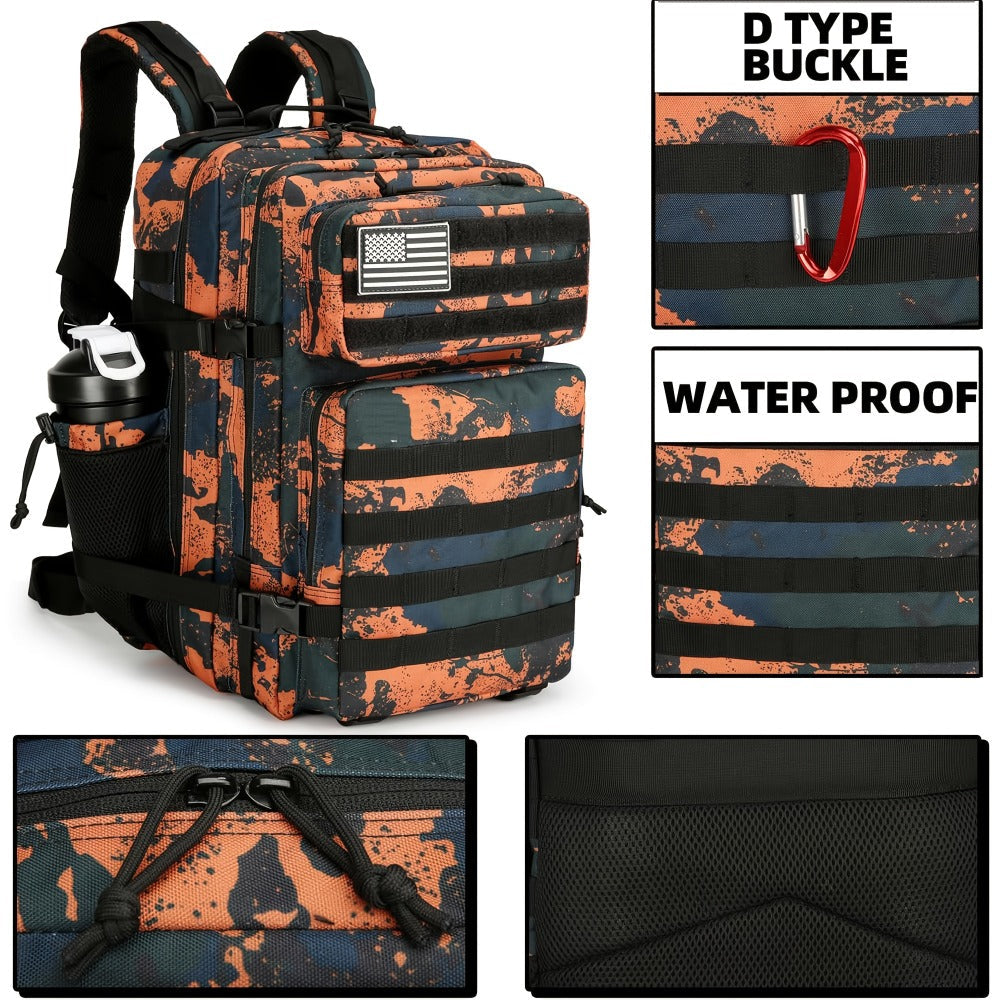 Travel Backpack – Hiking Large Molle Rucksack Day – detail view 5